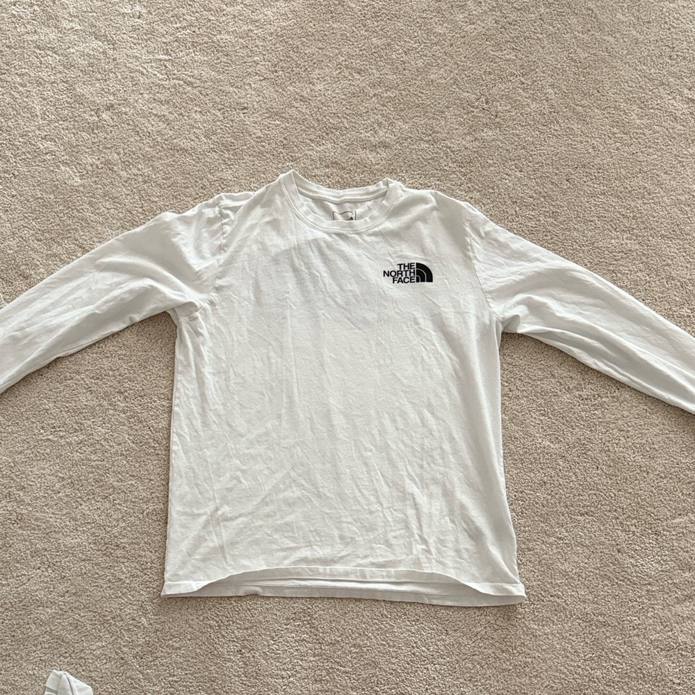 The North Face White Long Sleeve Tee